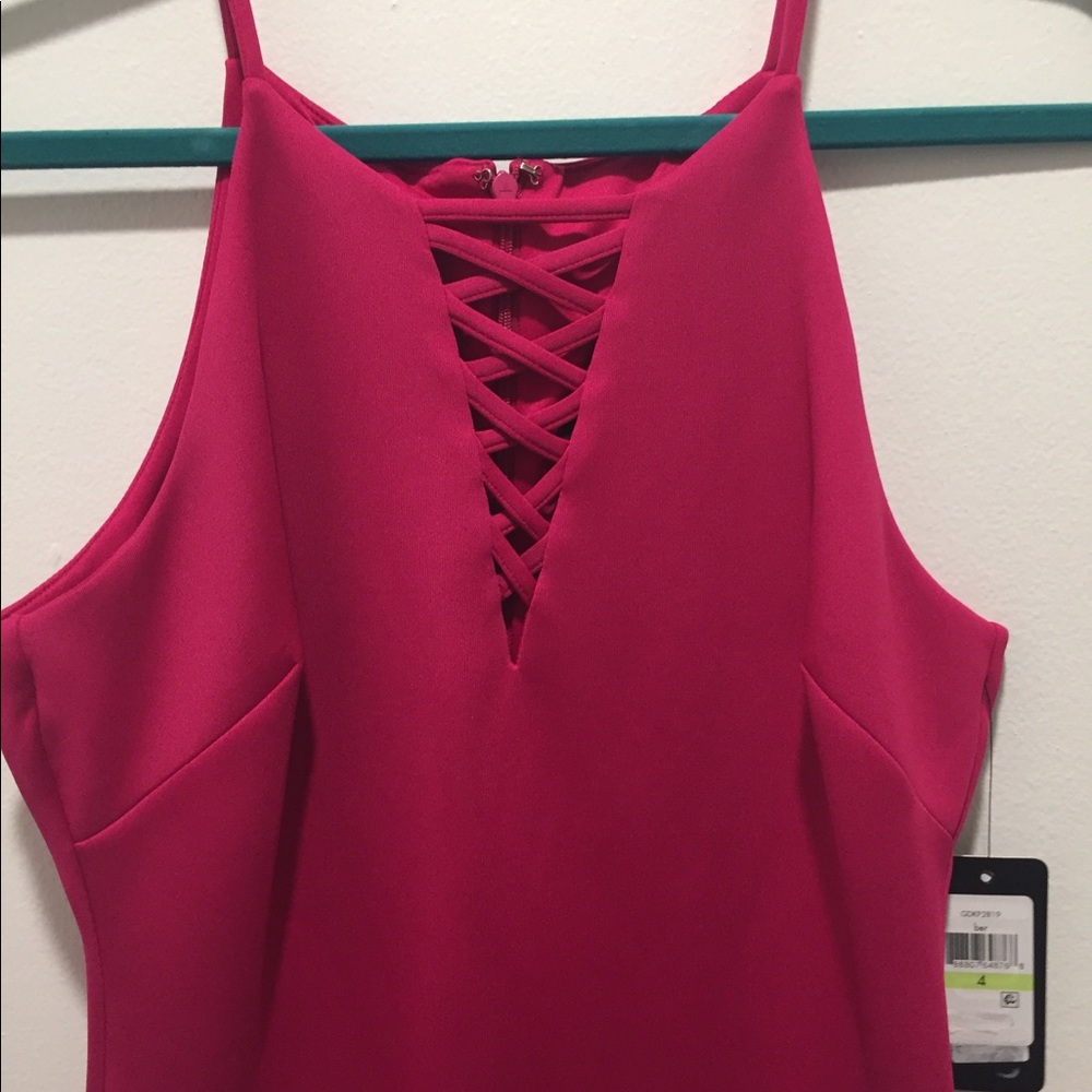 GUESS Los Angeles bodycon dress pink - Picture 2 of 5